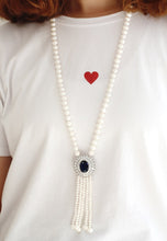 Load image into Gallery viewer, Natural Freshwater Pearl Beaded Pendant with Tassel Necklace for Ladies
