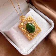 Load image into Gallery viewer, Lokaloca Natural Fine Jade Pendant Necklace
