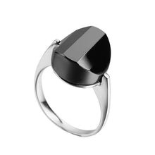 Load image into Gallery viewer, Unique Creative Original Black Agate Ring Fashion Exquisite Female Silver Jewelry
