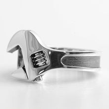 Load image into Gallery viewer, Unique Design Thai Silver Retro Wrench Tool Opening Adjustable Ring Men and Women Jewelry
