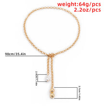 Load image into Gallery viewer, Sunshine Vintage Cuban Link Chain Baroque Pearl Tassel Pendant Choker Necklace
