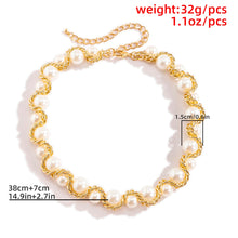 Load image into Gallery viewer, Luxury Big Size Twisted Imitation Pearl Beaded Choker Necklace
