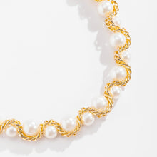 Load image into Gallery viewer, Luxury Big Size Twisted Imitation Pearl Beaded Choker Necklace
