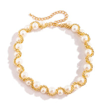 Load image into Gallery viewer, Luxury Big Size Twisted Imitation Pearl Beaded Choker Necklace
