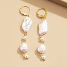 Load image into Gallery viewer, Designer Luxury Baroque Pearl Long Drop Earrings for Women
