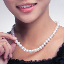 Load image into Gallery viewer, Luxury Big Size Natural White Freshwater Pearl Beaded Necklace
