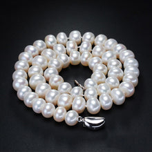 Load image into Gallery viewer, Luxury Big Size Natural White Freshwater Pearl Beaded Necklace
