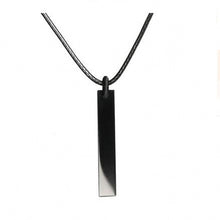 Load image into Gallery viewer, Handcrafted Black Obsidian Cuboid Crystal Pendant Power Healing Chakra Reiki Rope Chain Necklace
