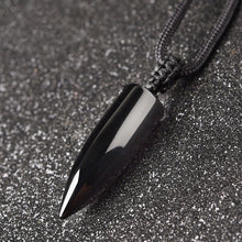 Load image into Gallery viewer, Handcrafted Natural Black Obsidian Pendant Power Healing Chakra Reiki Crystal Necklace
