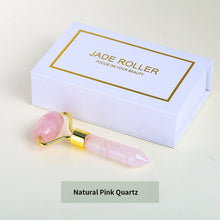 Load image into Gallery viewer, Natural Jade Roller Multi Crystal Massage Stick Face Eye Nose Massager
