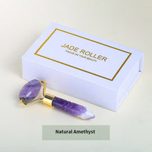 Load image into Gallery viewer, Natural Jade Roller Multi Crystal Massage Stick Face Eye Nose Massager
