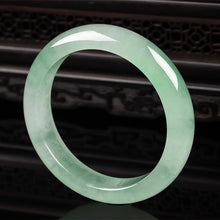 Load image into Gallery viewer, Lokaloca Natural Light Green Jadeite Bracelet Bangle
