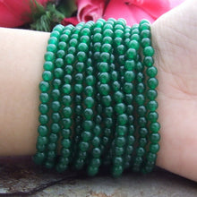 Load image into Gallery viewer, Loakloca Luxury 12 Strands Natural Green Jade Beaded Bracelet
