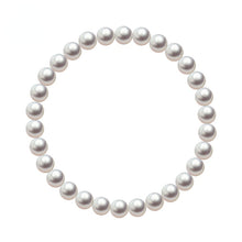 Load image into Gallery viewer, Natural Round Fresh Shell Pearl Beaded Choker Necklace for Ladies
