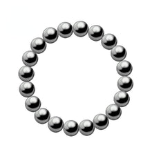 Load image into Gallery viewer, 6/8/10mm Luxury Grey Fresh Shell Pearl Beaded Bracelet
