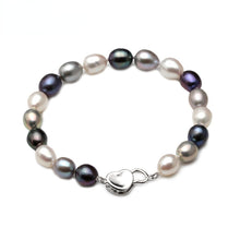 Load image into Gallery viewer, Natural Multi Color Freshwater Pearl Beaded Bracelet for Ladies
