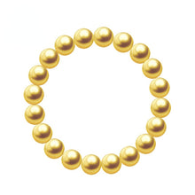 Load image into Gallery viewer, 6/8/10mm Luxury Golden Fresh Shell Pearl Beaded Bracelet
