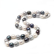 Load image into Gallery viewer, Natural Multi Color Freshwater Pearl Beaded Necklace for Ladies
