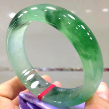 Load image into Gallery viewer, Lokaloca Top Grade Natural Burmese Green Jadeite 54mm-64mm Bracelet Bangle
