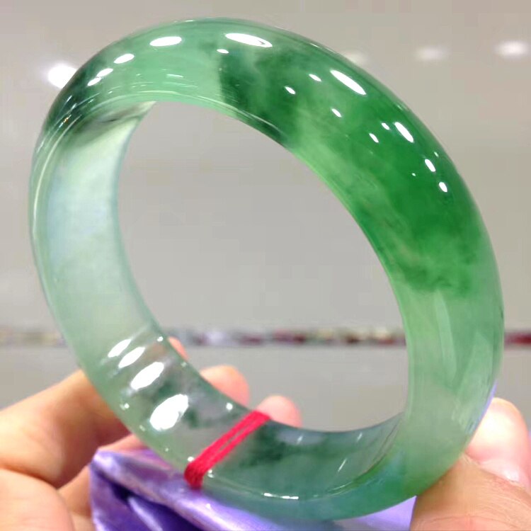 Lokaloca Top Grade Natural Burmese Green Jadeite 54mm-64mm Bracelet Bangle