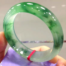 Load image into Gallery viewer, Lokaloca Top Grade Natural Burmese Green Jadeite 54mm-64mm Bracelet Bangle
