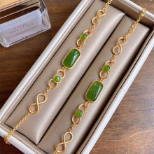 Load image into Gallery viewer, Lokaloca New Inlaid Natural Jade Jasper Bracelet
