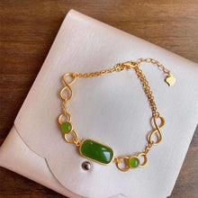 Load image into Gallery viewer, Lokaloca New Inlaid Natural Jade Jasper Bracelet
