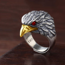 Load image into Gallery viewer, S925 Silver Original Design Trendy Retro Eagle Opening Adjustable Men&#39;s Ring
