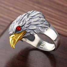 Load image into Gallery viewer, S925 Silver Original Design Trendy Retro Eagle Opening Adjustable Men&#39;s Ring
