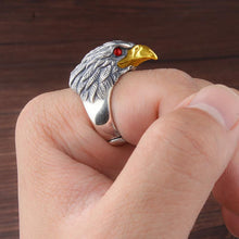 Load image into Gallery viewer, S925 Silver Original Design Trendy Retro Eagle Opening Adjustable Men&#39;s Ring
