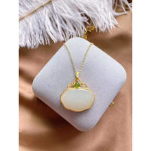 Load image into Gallery viewer, Natural Fine Chalcedony Necklace Female Geometric Shape Niche Design Women Brand Jewelry
