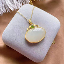 Load image into Gallery viewer, Natural Fine Chalcedony Necklace Female Geometric Shape Niche Design Women Brand Jewelry
