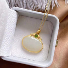 Load image into Gallery viewer, Natural Fine Chalcedony Necklace Female Geometric Shape Niche Design Women Brand Jewelry
